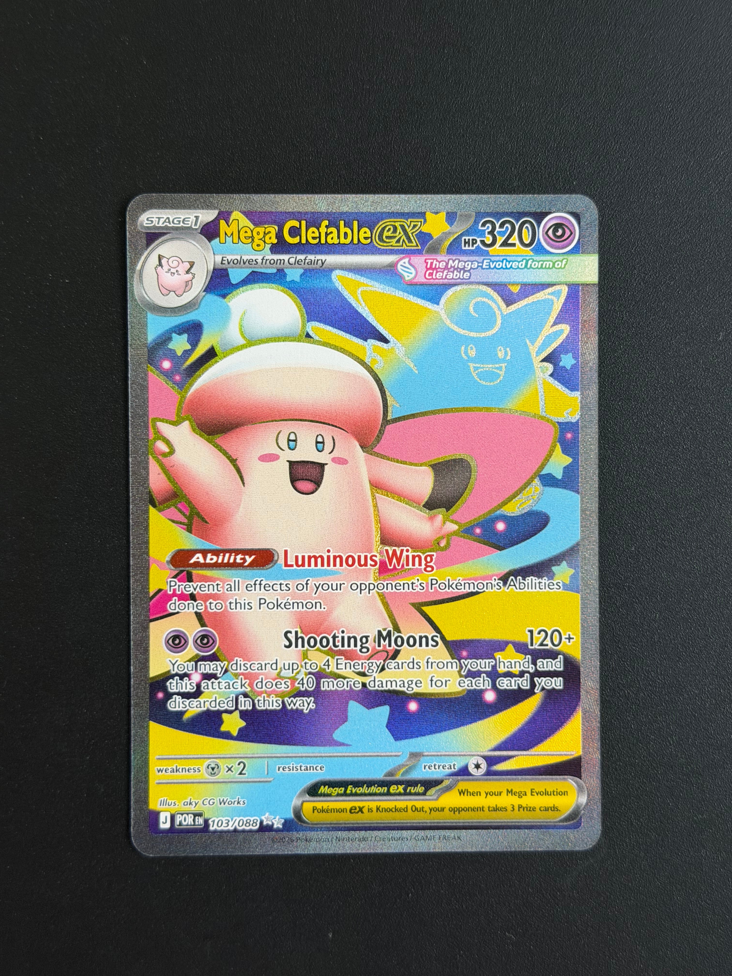 Mega Clefable EX Perfect Order 103/088