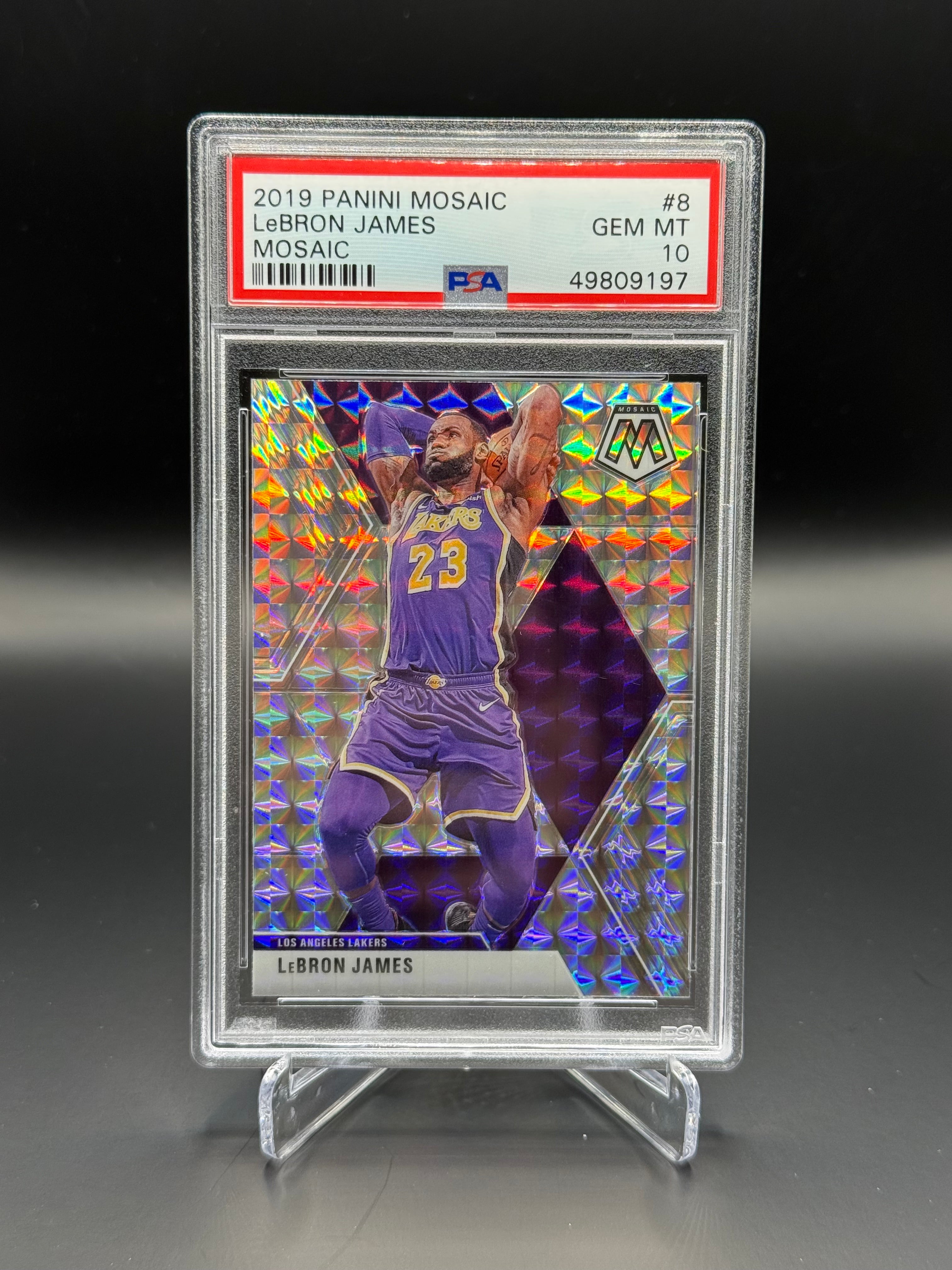 PSA 10 2019 Panini Mosaic LeBron James