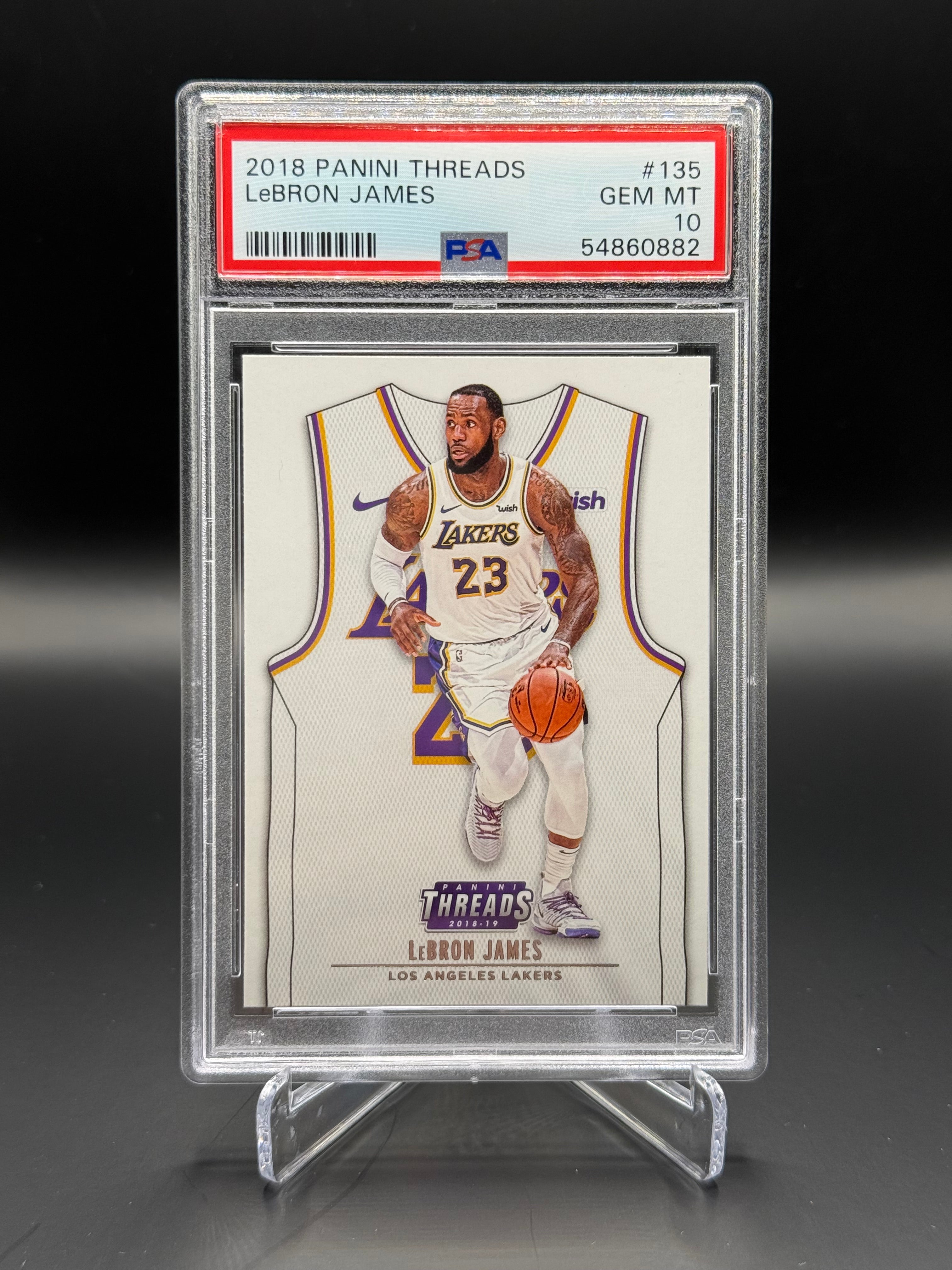 PSA 10 2018 Panini Threads LeBron James