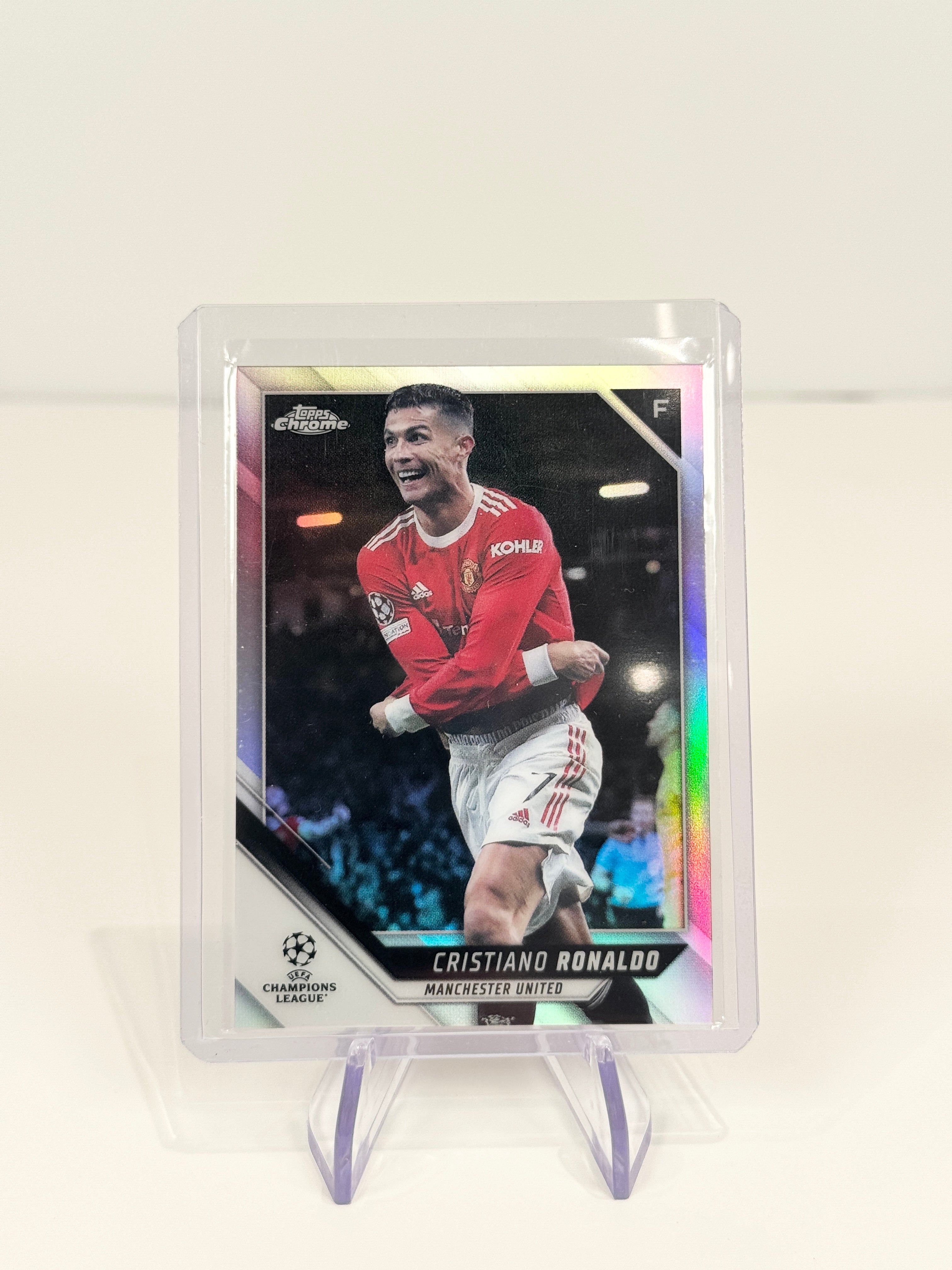 2022 Topps Chrome UEFA Cristiano Ronaldo Silver Refractor #10