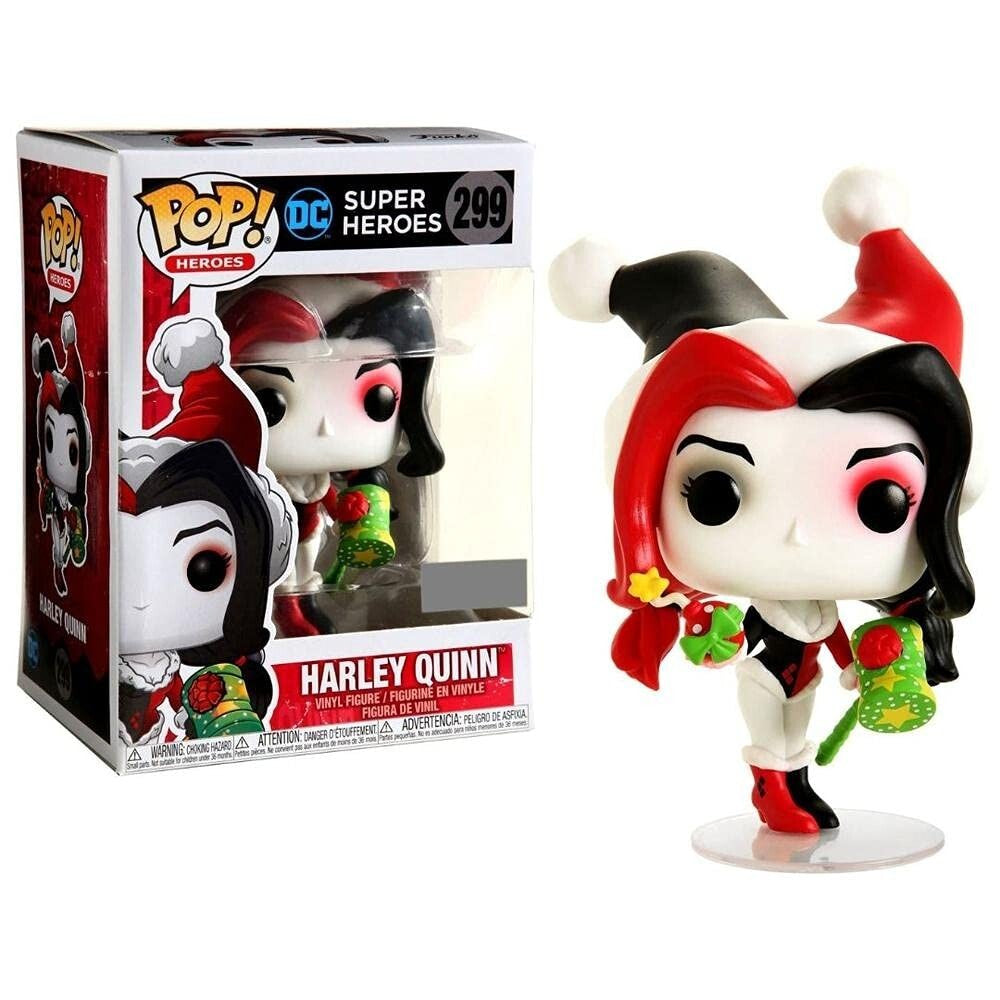 Funko Pop Super Heroes 299 Harley Quinn Christmas 2019 Special Edition RARE!
