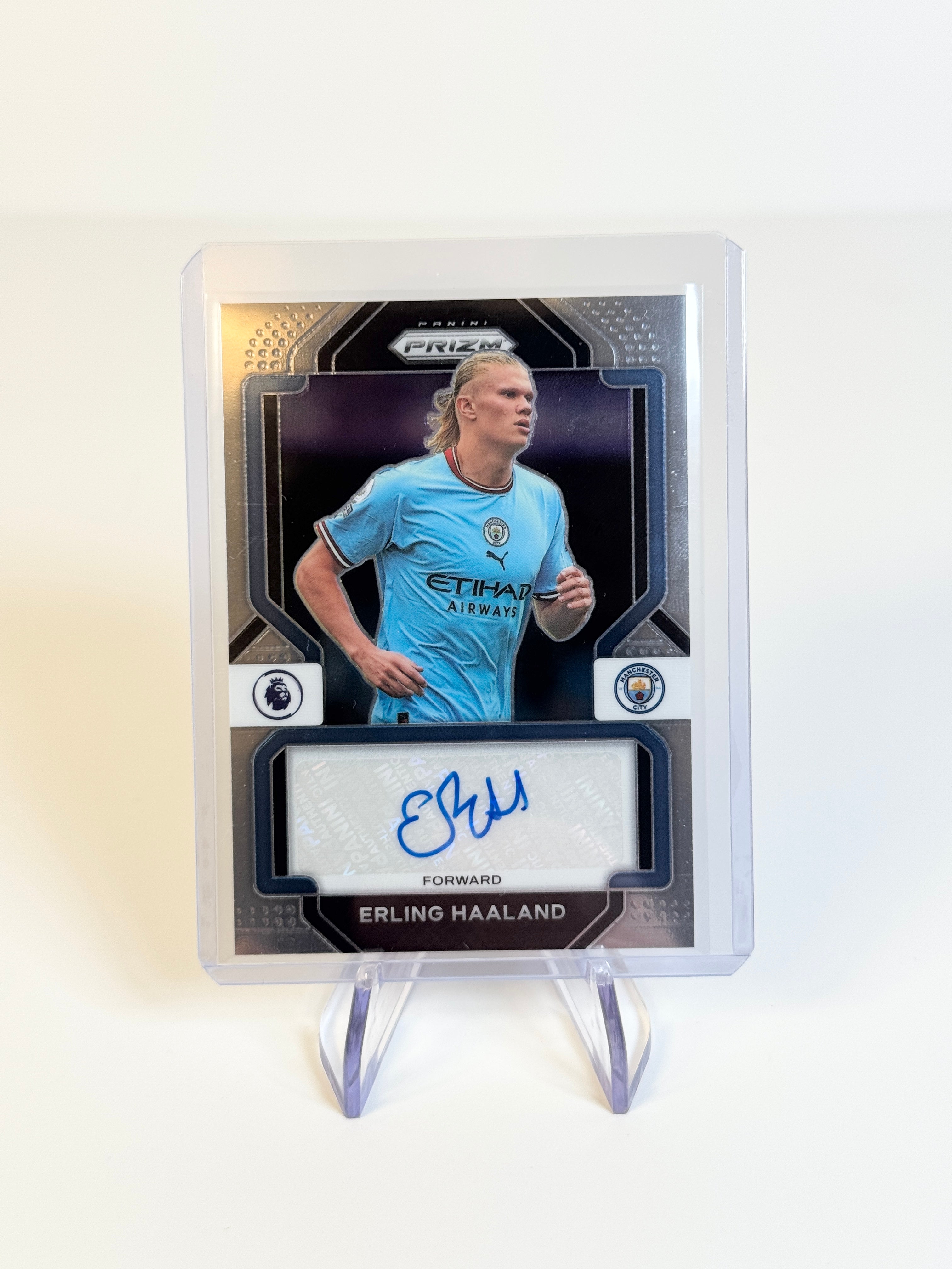 2022-23 Panini Prizm Premier League Erling Haaland Signatures Auto #S-EHD Man City