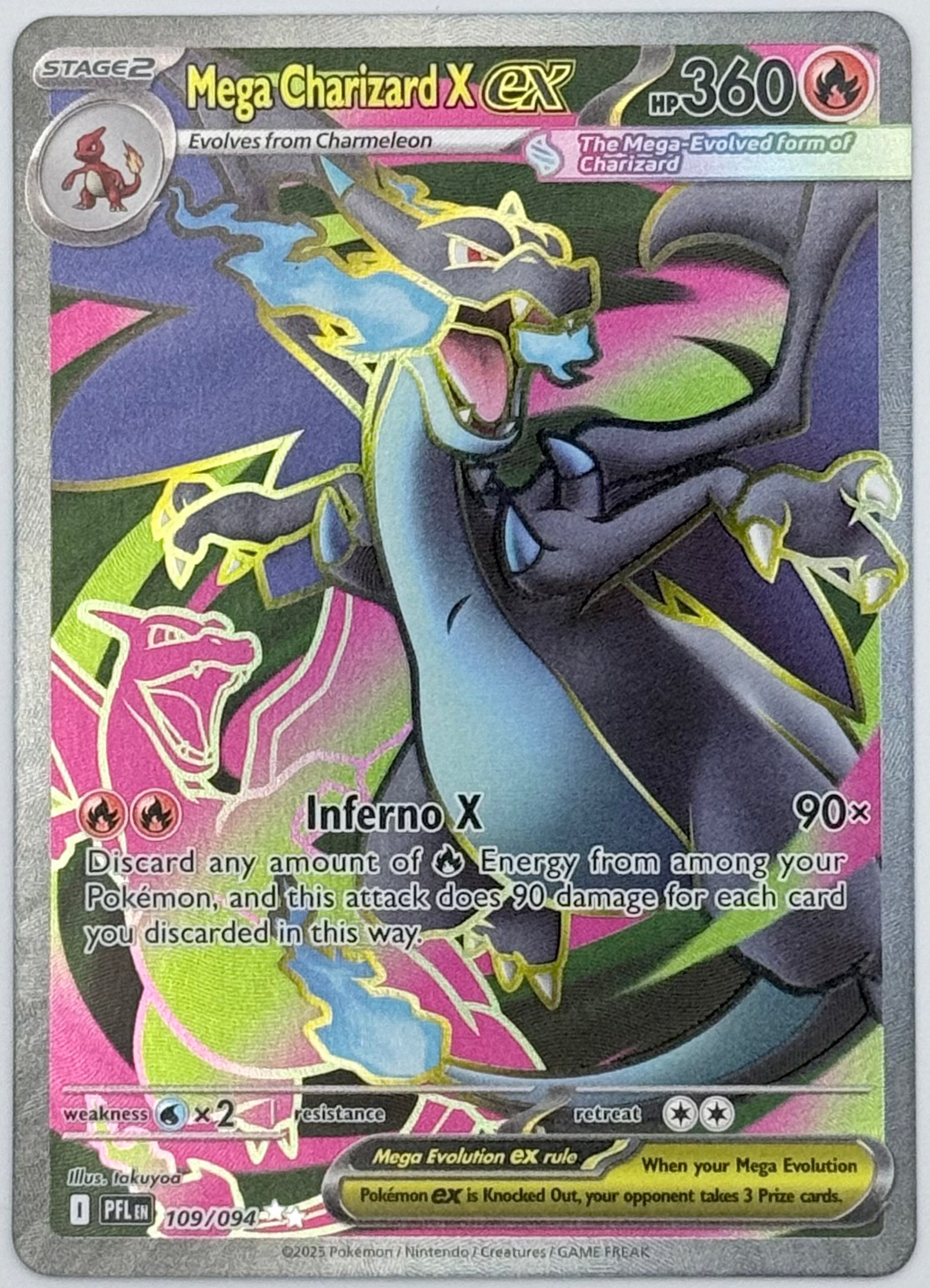 Mega Charizard X ex - 109/094 - ME02: Phantasmal Flames (PFL)