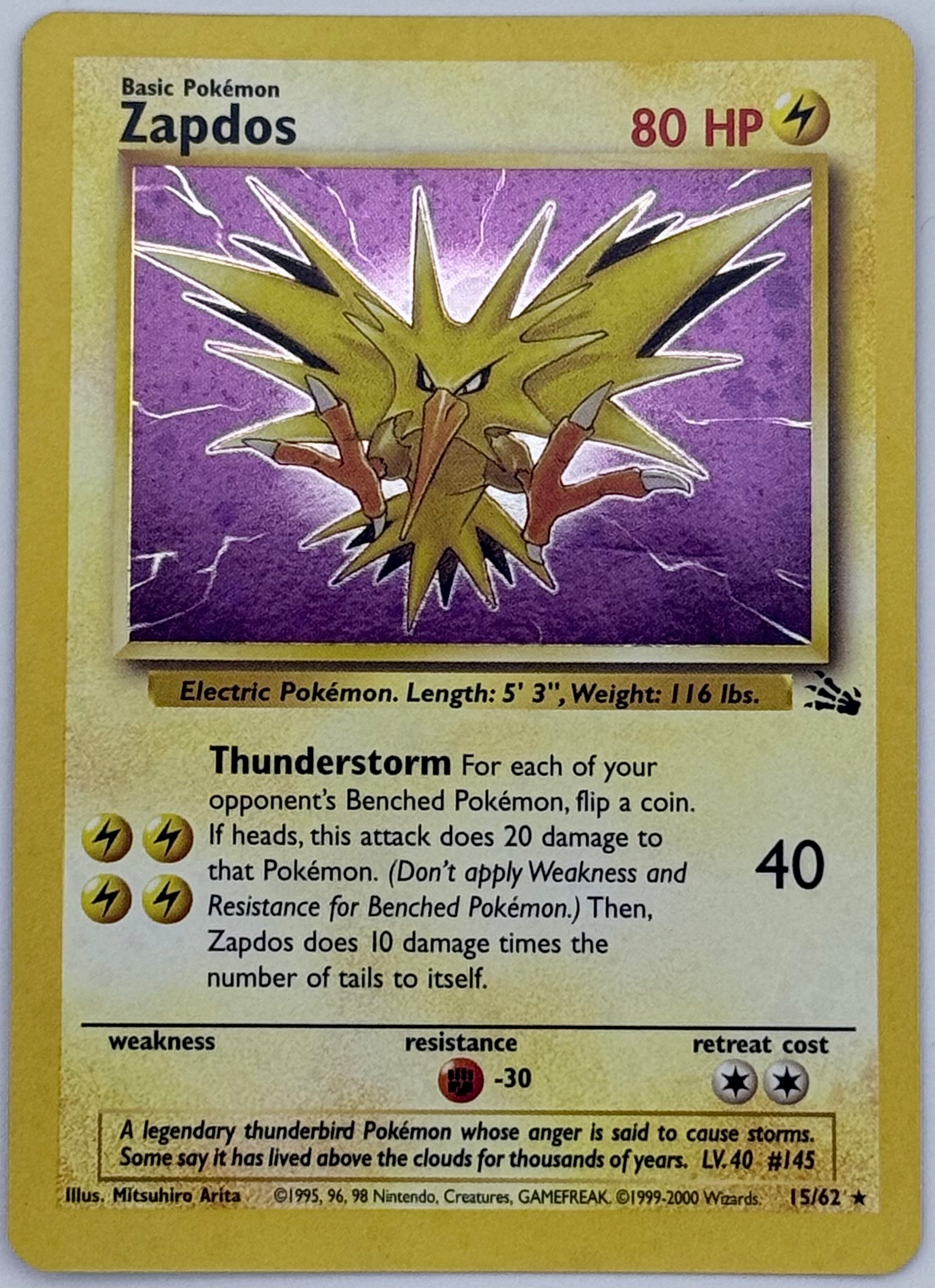 Zapdos (15) - Fossil (FO)