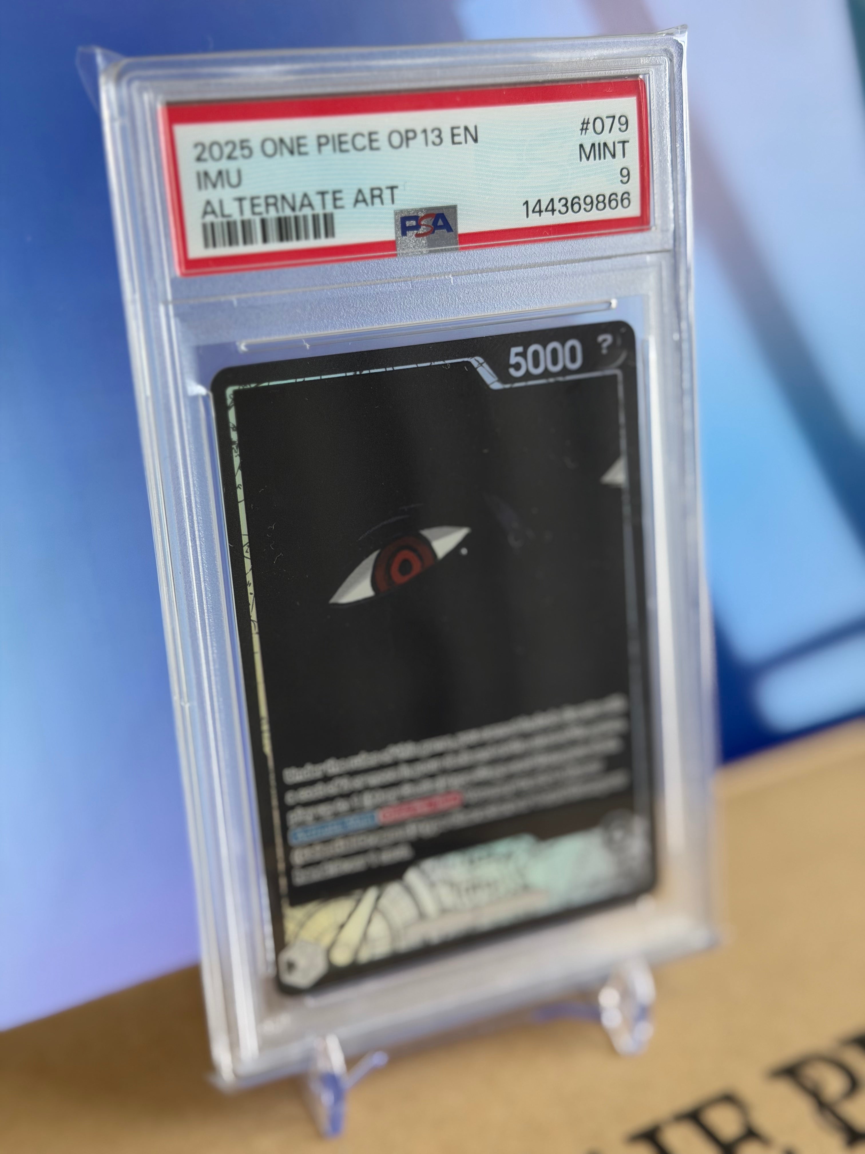 2025 One Piece OP13-079 Imu Alternate Art - PSA 9