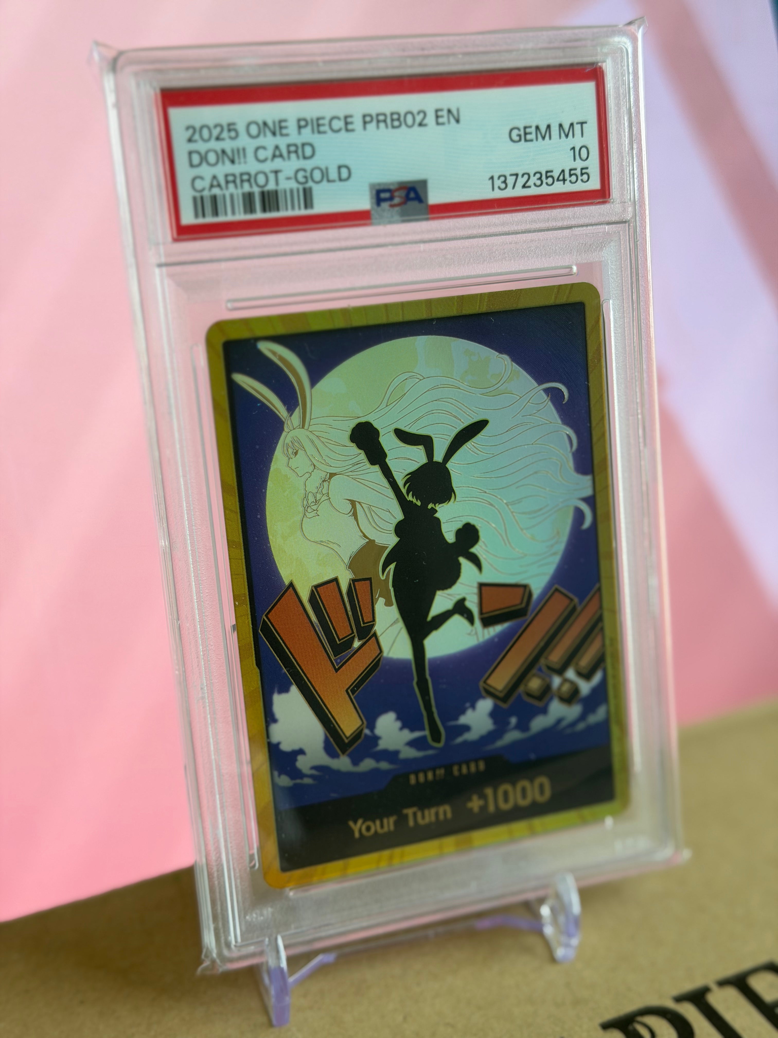 2025 One Piece PRB02- DON!! Card Carrot-Gold - PSA 10