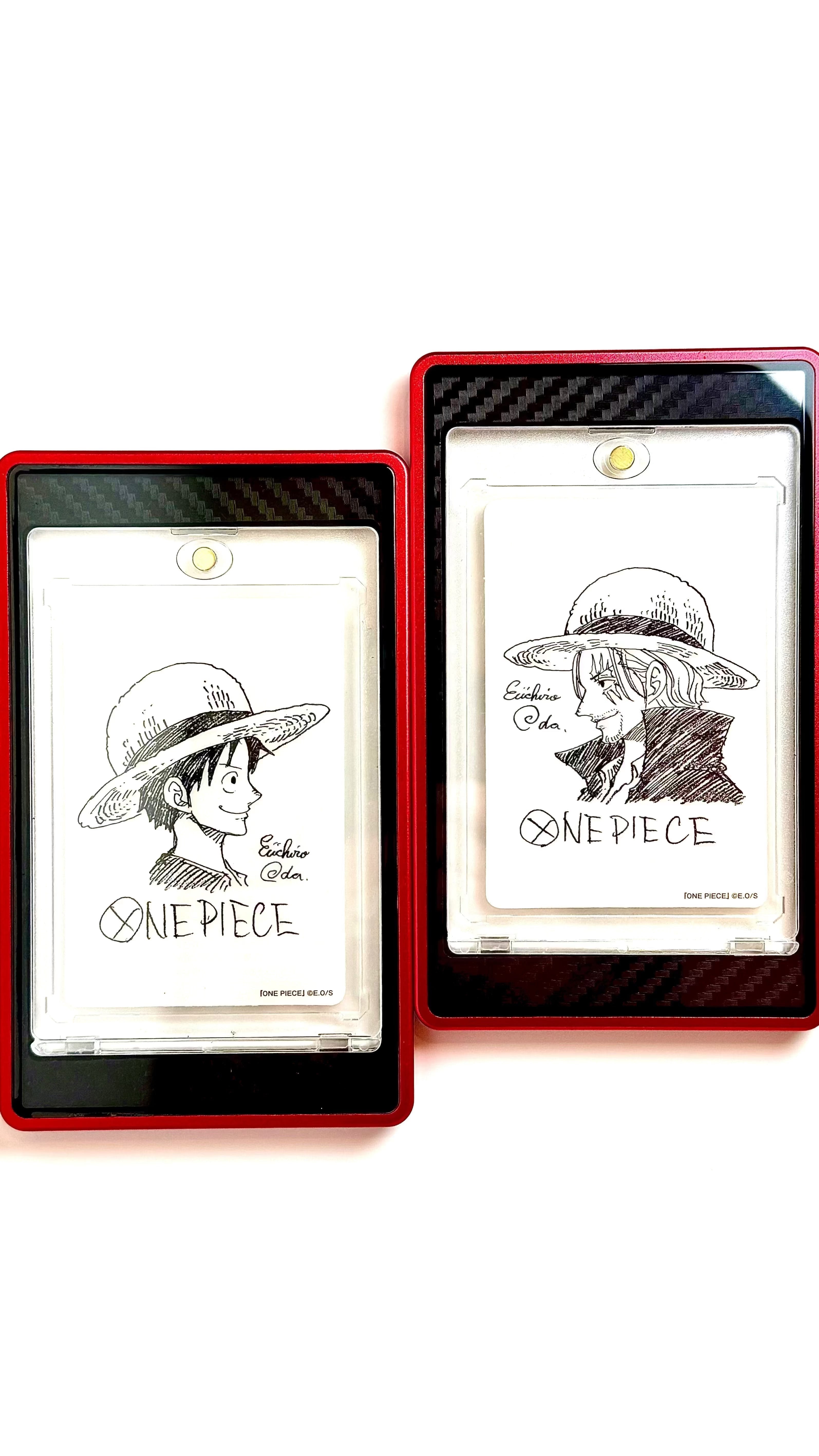 One Piece - Monkey D Luffy and Shanks Set - Eiichiro Oda - (Official Gradable) - with 5 cards from same set (Bundle Offer)