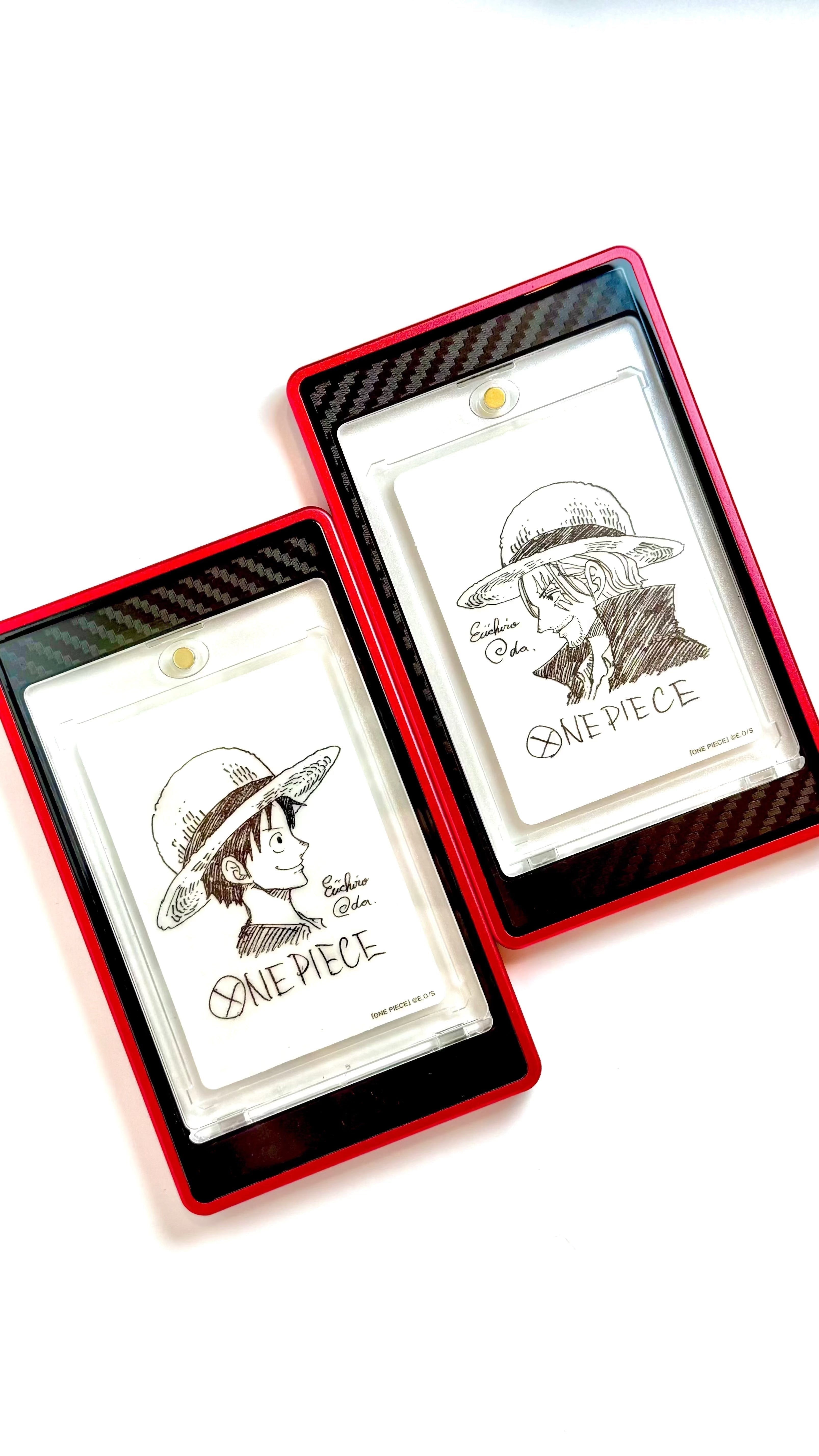 One Piece - Monkey D Luffy and Shanks Set - Eiichiro Oda - (Official Gradable) - with 5 cards from same set (Bundle Offer)