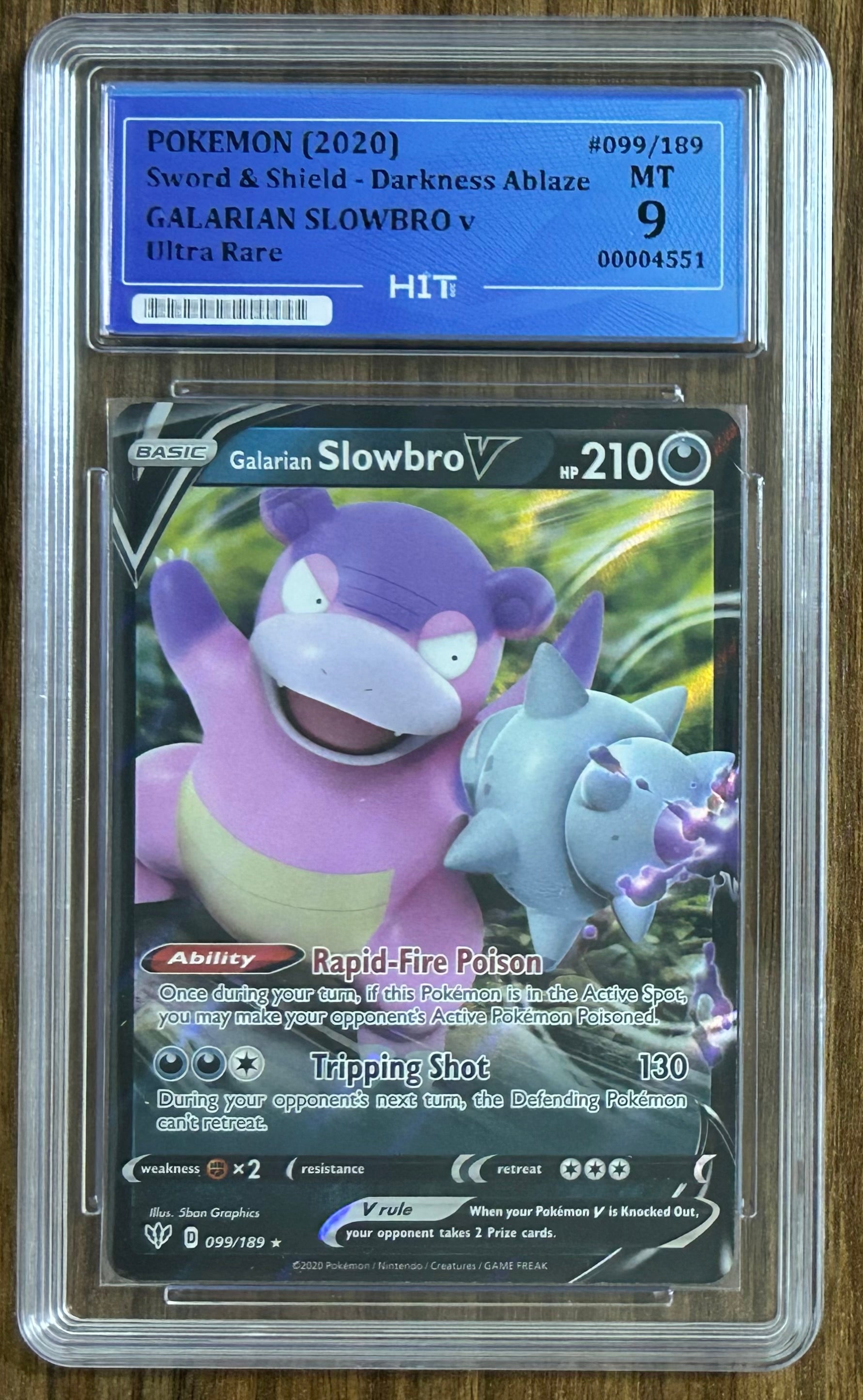 2020 GALARIAN SLOWBRO V - Ultra Rare #099/189 (HIT Grade 9)