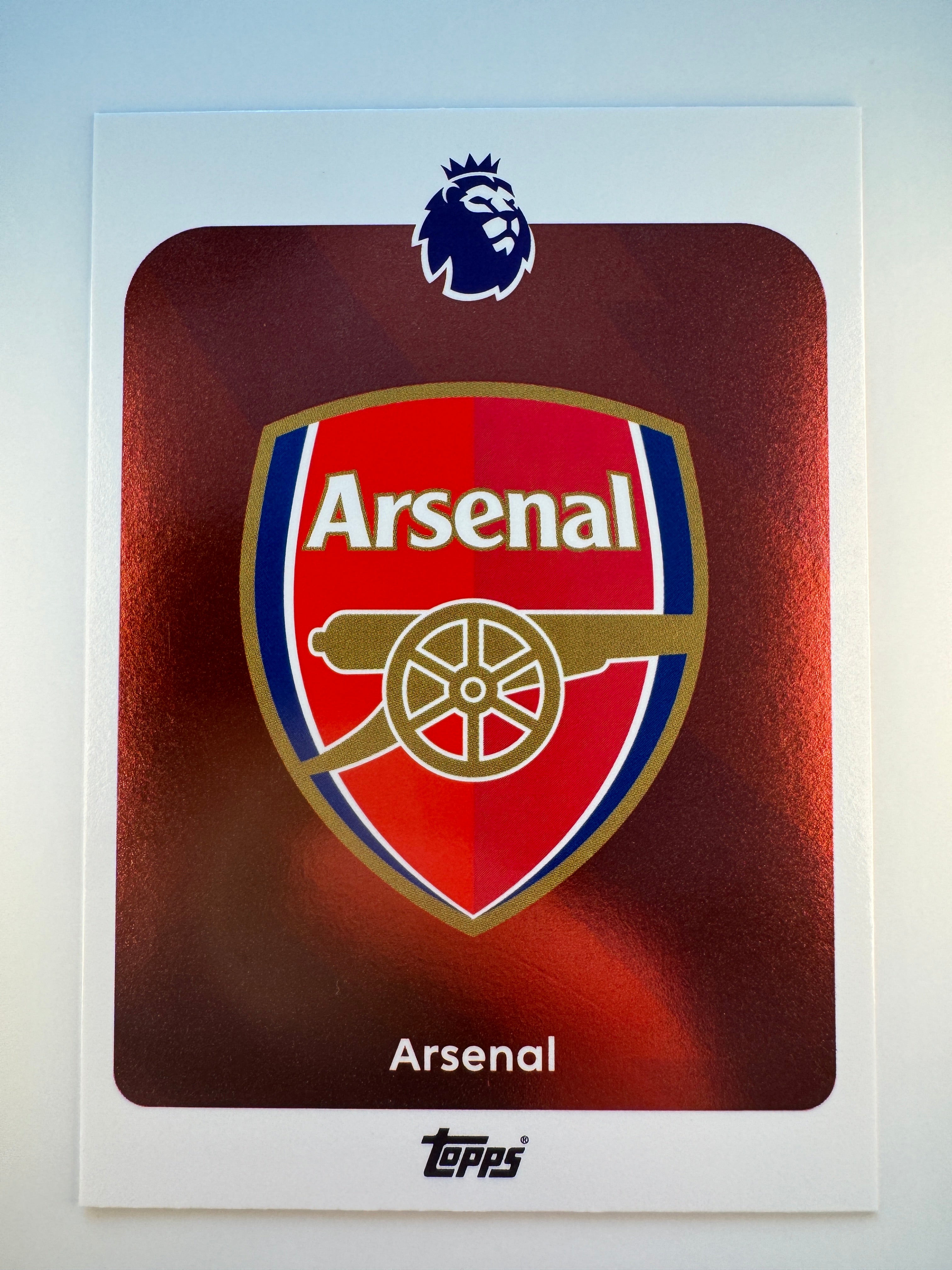 Arsenal FC Team Crest — 2025-26 Topps Premier League — Team Card