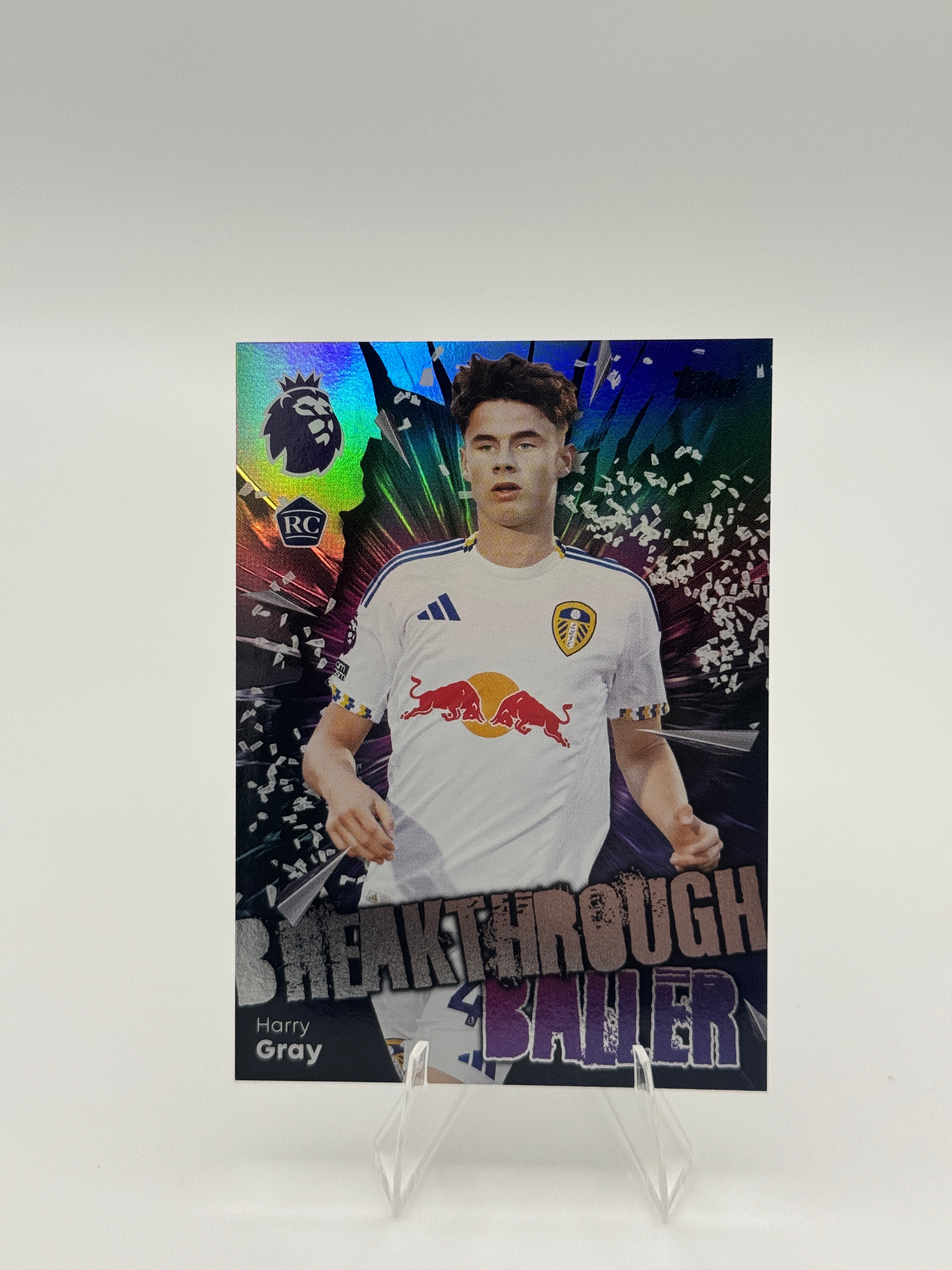 Harry Gray - Rookie Card - Leeds United - Breakthrough Baller - Topps Premier League