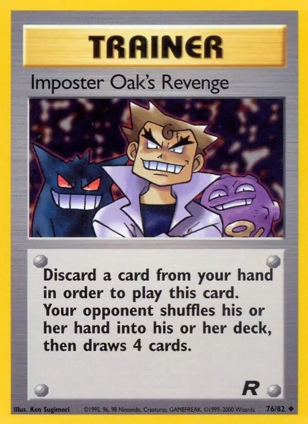 Imposter Oak's Revenge Team Rocket Uncommon • 76 Unlimited by Marnie’s TCG on MYNTED