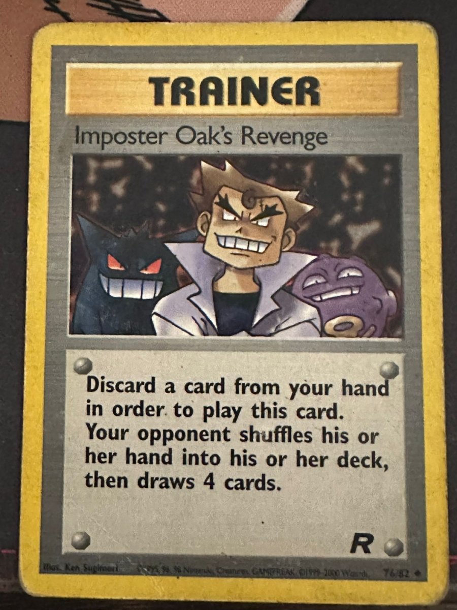 Imposter Oak's Revenge Team Rocket Uncommon • 76 Unlimited by Marnie’s TCG on MYNTED