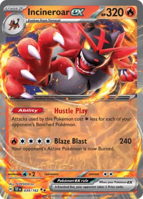 incineroar ex temporal forces 034/162 by ISB Collector on MYNTED