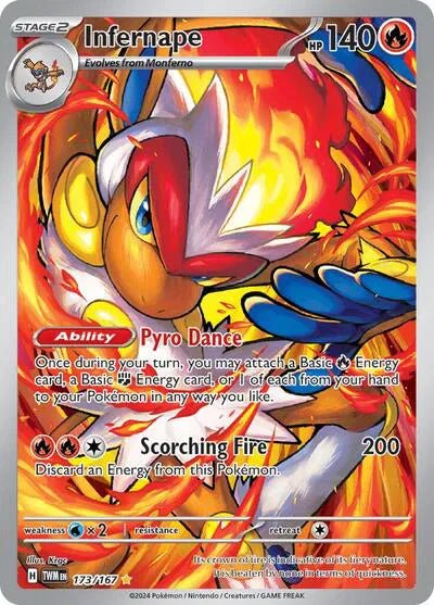 Infernape 173/167 (Twilight Masquerade) by tradin9ape on MYNTED