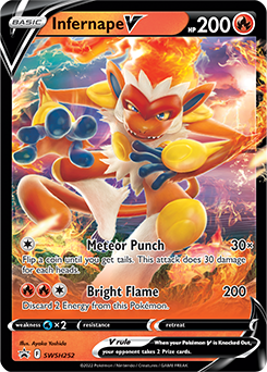 Infernape V Promo SWSH252 by ISB Collector on MYNTED
