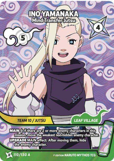 INO YAMANAKA 110/130 - R Alt Art - Naruto Mythos by Shaibz TCG on MYNTED
