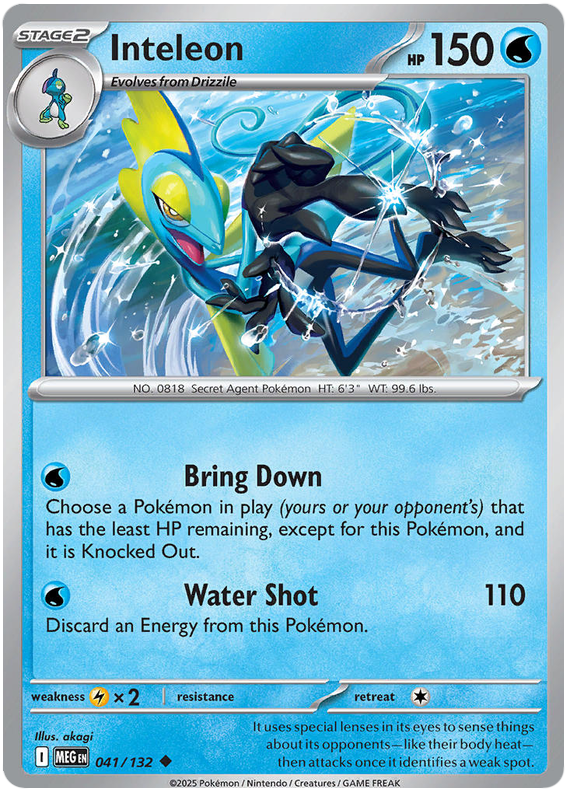 Inteleon 041/132 Uncommon | Mega Evolution by Worth the XP on MYNTED