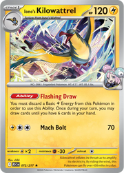 Iono's Kilowattrel Ascended Heroes Rare 072/217 Holofoil by Fabio’s Black Box on MYNTED