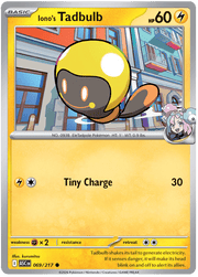 Iono's Tadbulb 069/217 Common | Mega Evolution – Ascended Heroes by Worth the XP on MYNTED