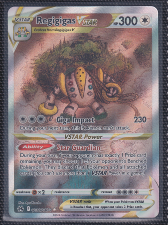 Regigigas VSTAR Crown Zenith: Galarian Gallery Ultra Rare GG55/GG70