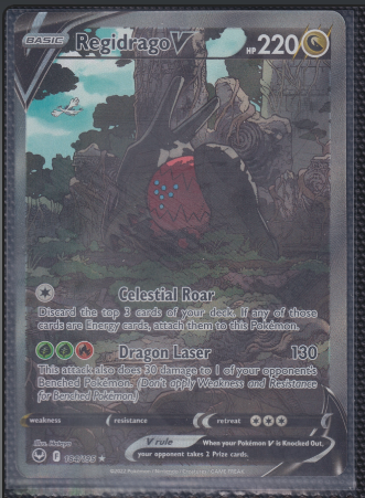 Regidrago V (Alternate Art) Silver Tempest Ultra Rare 184/195