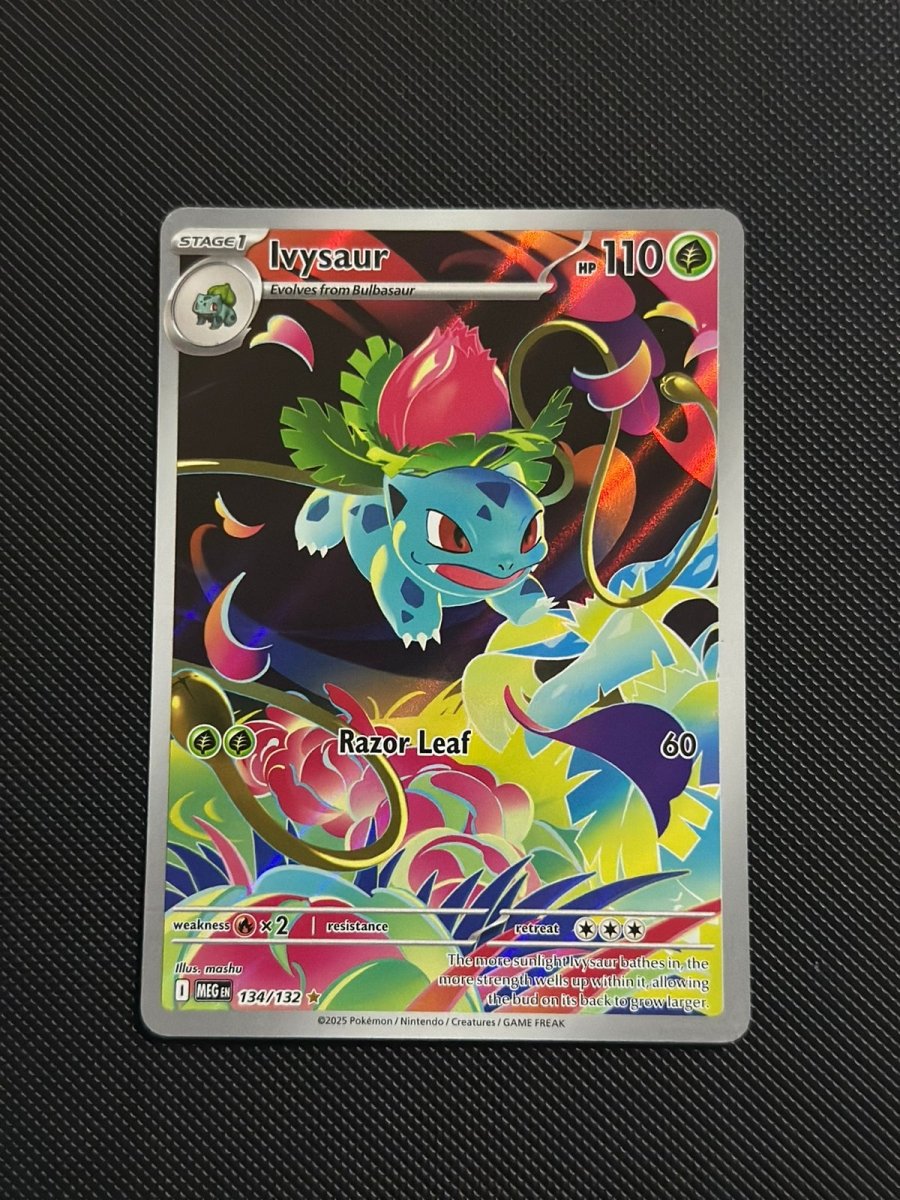 Ivysaur Mega Evolution Illustration Rare • 134/132 Near Mint • Holofoil by Marnie’s TCG on MYNTED