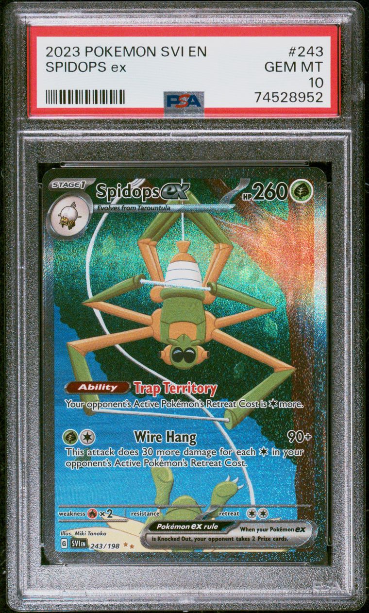 PSA 10 Spidops ex Scarlet & Violet Base Set Special Illustration Rare 243/198