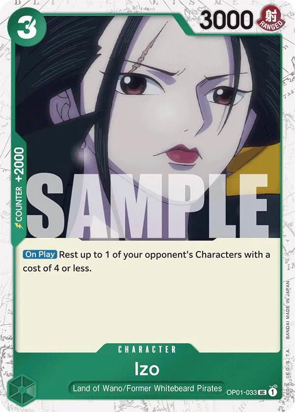 Izo (OP01 - 033) (Jolly Roger Foil) Premium Booster UC OP01 - 033 by Schmutzfink TCG on MYNTED