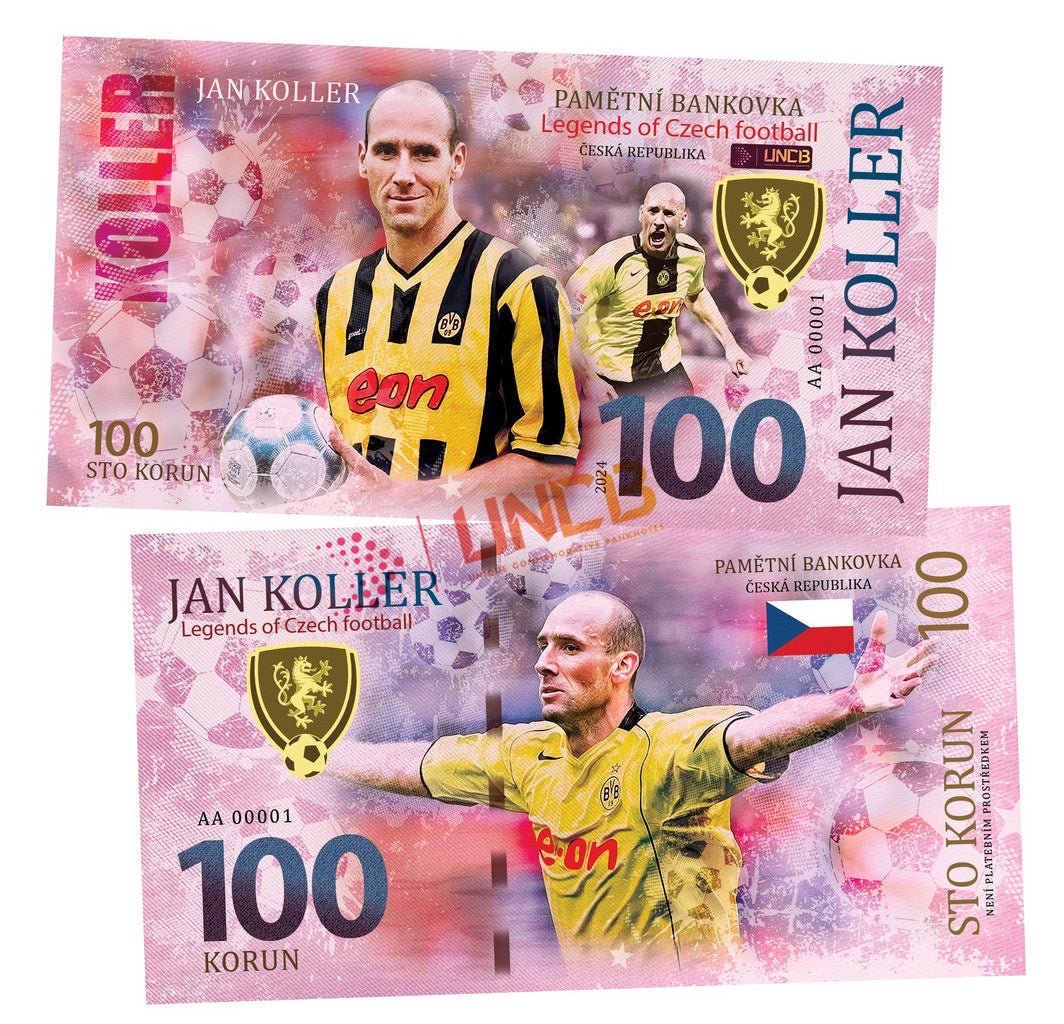 Jan Koller 100 Korun UNCB banknote by UNCB on MYNTED