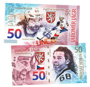 JAROMIR JAGR 50 Korun UNCB banknote by UNCB on MYNTED