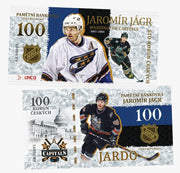 JAROMIR JAGR Club - Washington Capitals 100 Korun UNCB banknote by UNCB on MYNTED