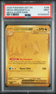 PSA 9 Mega Dragonite ex Ascended Heroes Mega Hyper Rare 295/217