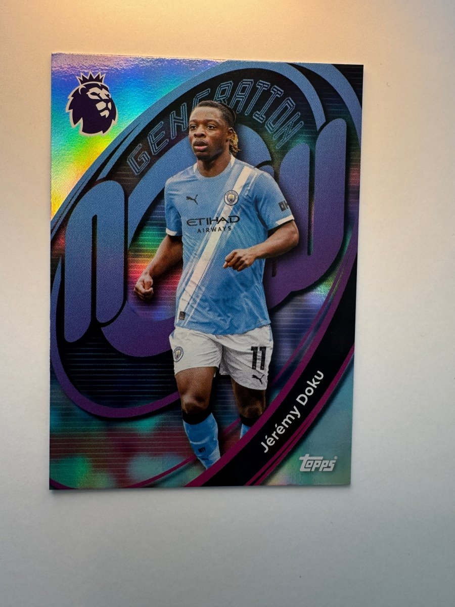 Jérémy Doku Generation Now — 2025 - 26 Topps Premier League — Manchester City by KitRoom Cards on MYNTED