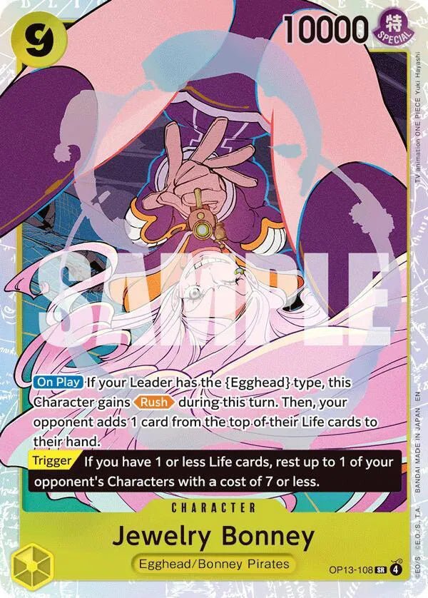 Jewelry Bonney (108) Carrying On His Will SR OP13 - 108 by Schmutzfink TCG on MYNTED