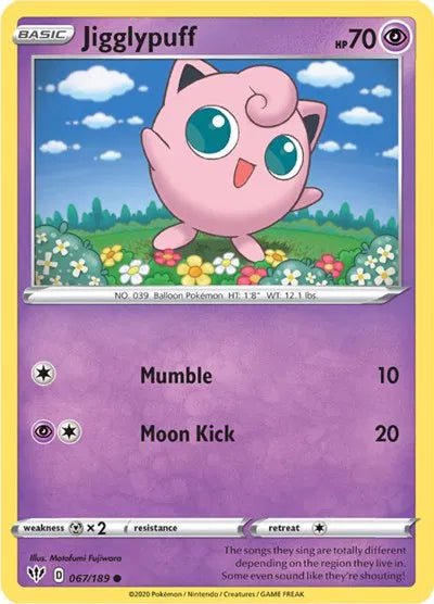 Jigglypuff - 067/189 - Reverse Holofoil by The Archive Stop on MYNTED
