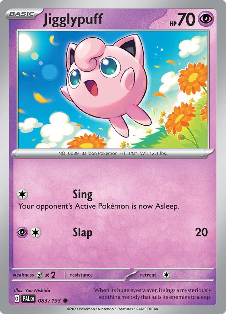 Jigglypuff 083/193 Normal · Paldea Evolved (PAL) by PokeMarsi on MYNTED
