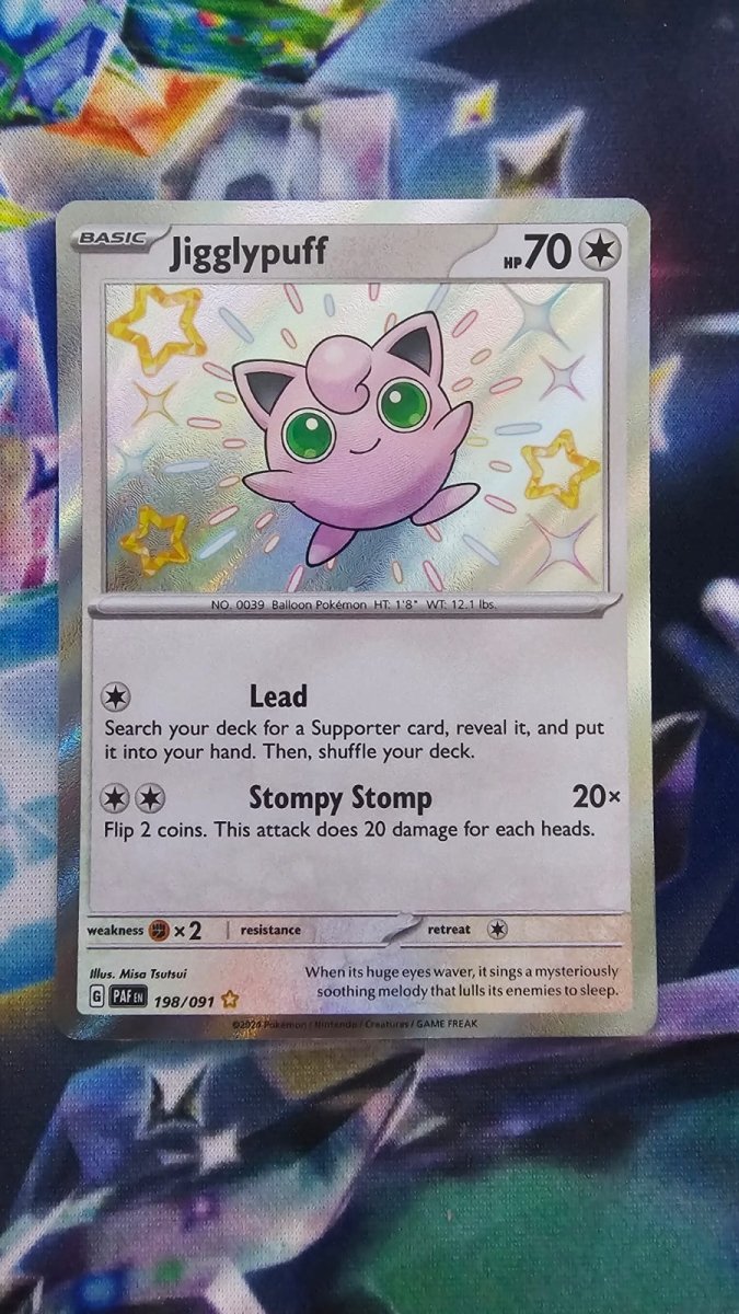 Jigglypuff 198/091 - Paldean Fates - Shiny Rare by Light Collectibles on MYNTED