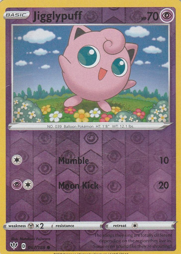 Jigglypuff [Reverse Holo] 67 Pokemon Darkness Ablaze by Moe‘s Vault on MYNTED