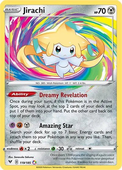 Jirachi 119/185 (Vivid Voltage) by Schmutzfink TCG on MYNTED