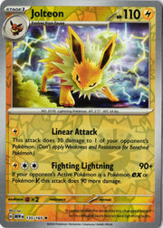 Near Mint Pokemon Jolteon 135/165 Reverse Scarlet Violet 151 English