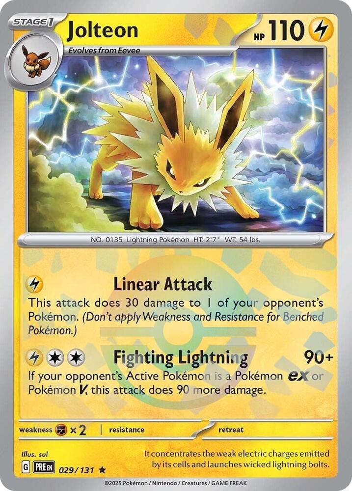 Jolteon - 029/131 (Poke Ball Pattern) - SV: Prismatic Evolutions (PRE) by SAFAQATI on MYNTED