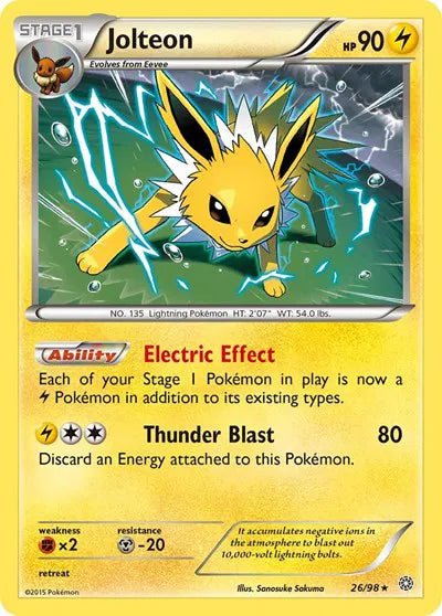 Jolteon Ancient Origins Holo Rare 26 by The Greatest on MYNTED