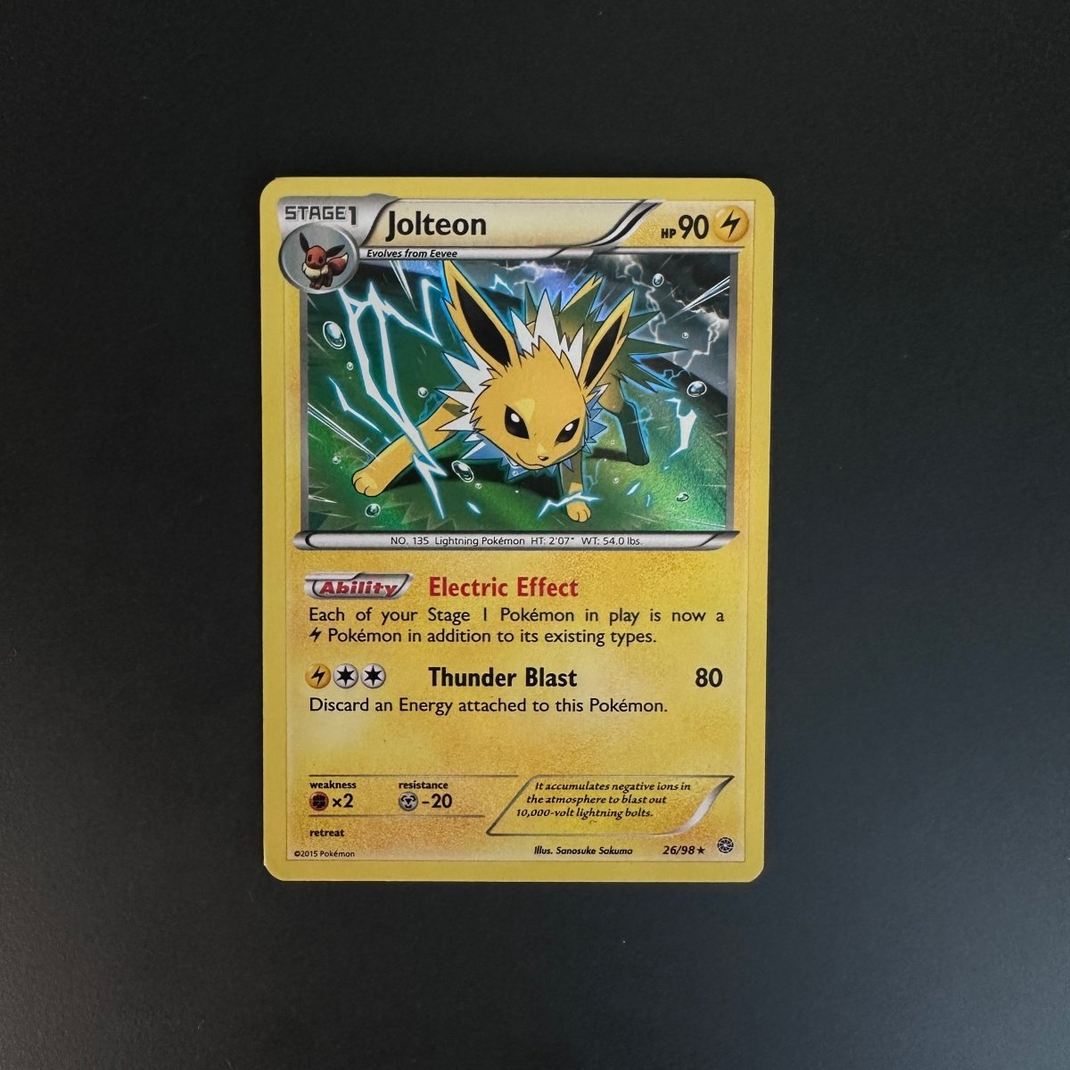 Jolteon Ancient Origins Holo Rare 26 by The Greatest on MYNTED
