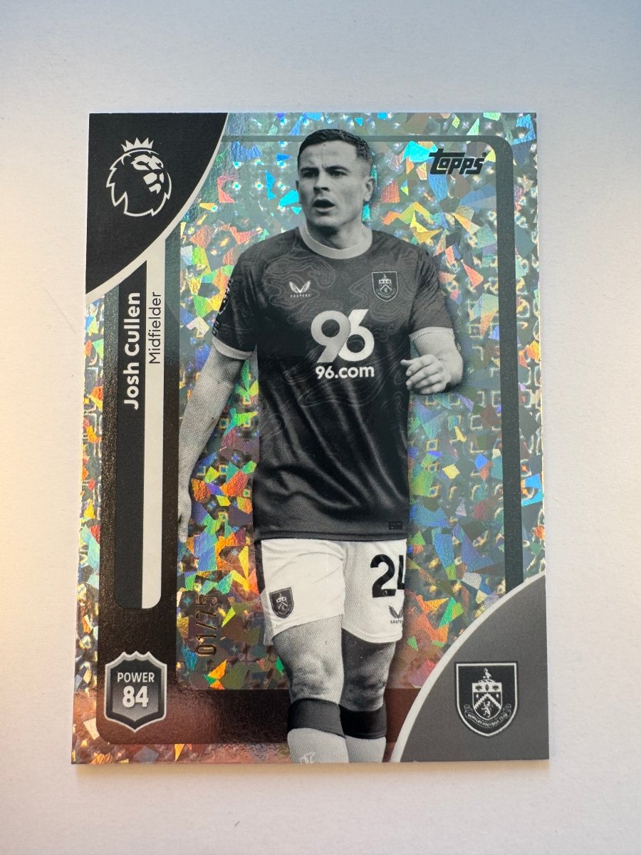 Josh Cullen 314 Black Crystal 01/75 — 2025 - 26 Topps Premier League — Burnley FC by KitRoom Cards on MYNTED