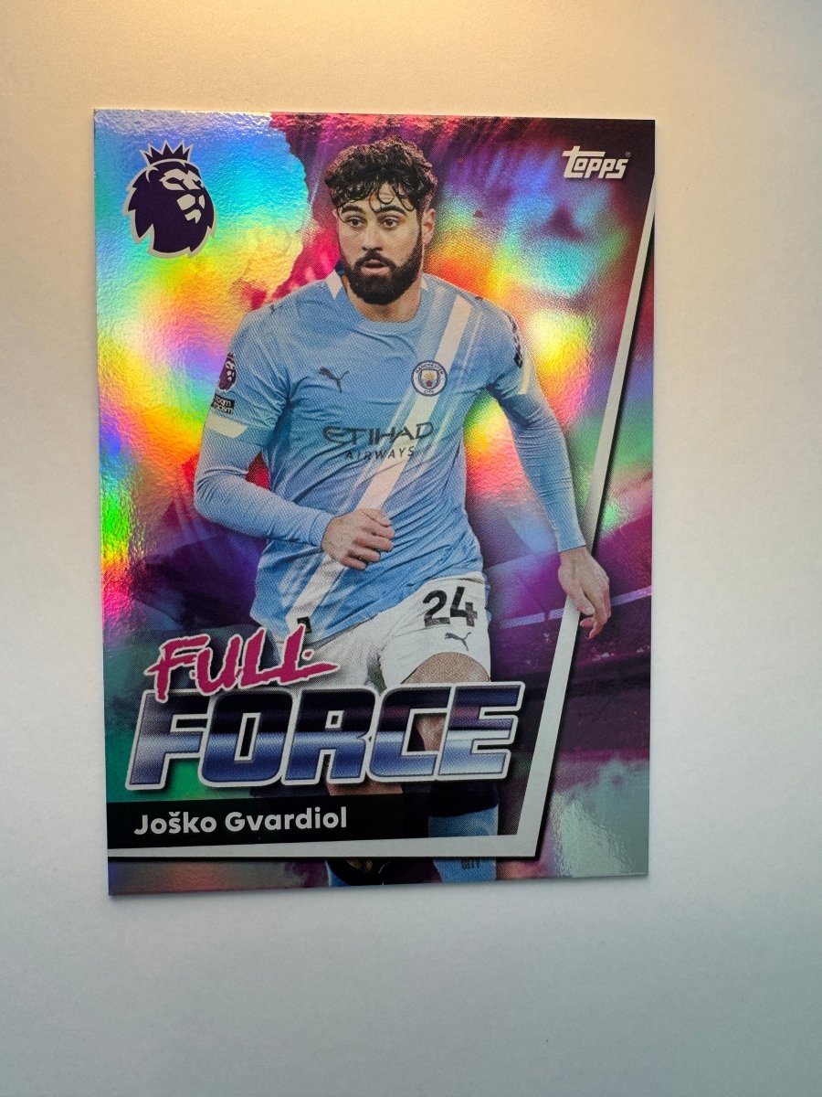 Joško Gvardiol Full Force 197 — 2025 - 26 Topps Premier League — Manchester City by KitRoom Cards on MYNTED