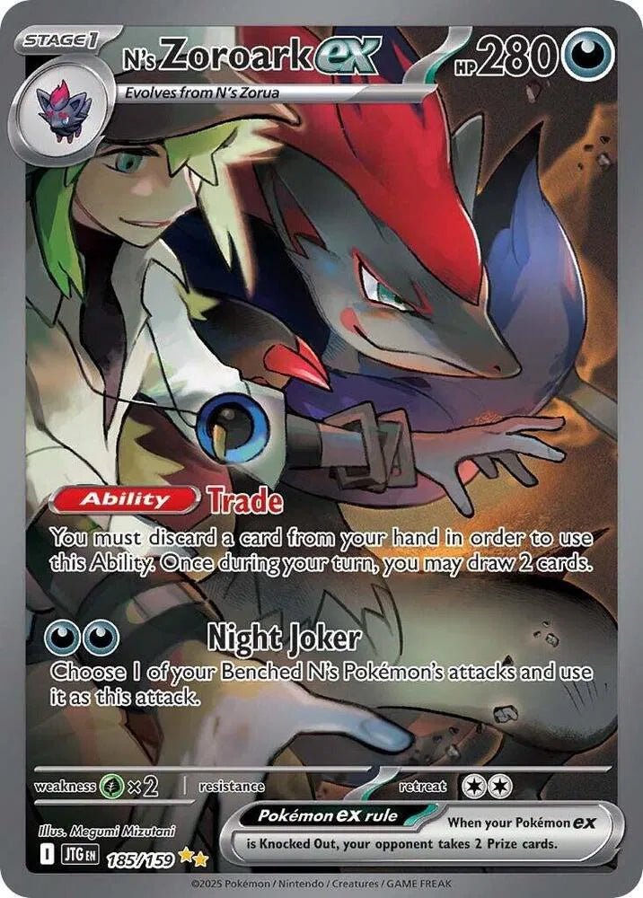 Journey Together N's Zoroark Ex 185/159 by PlayVault on MYNTED