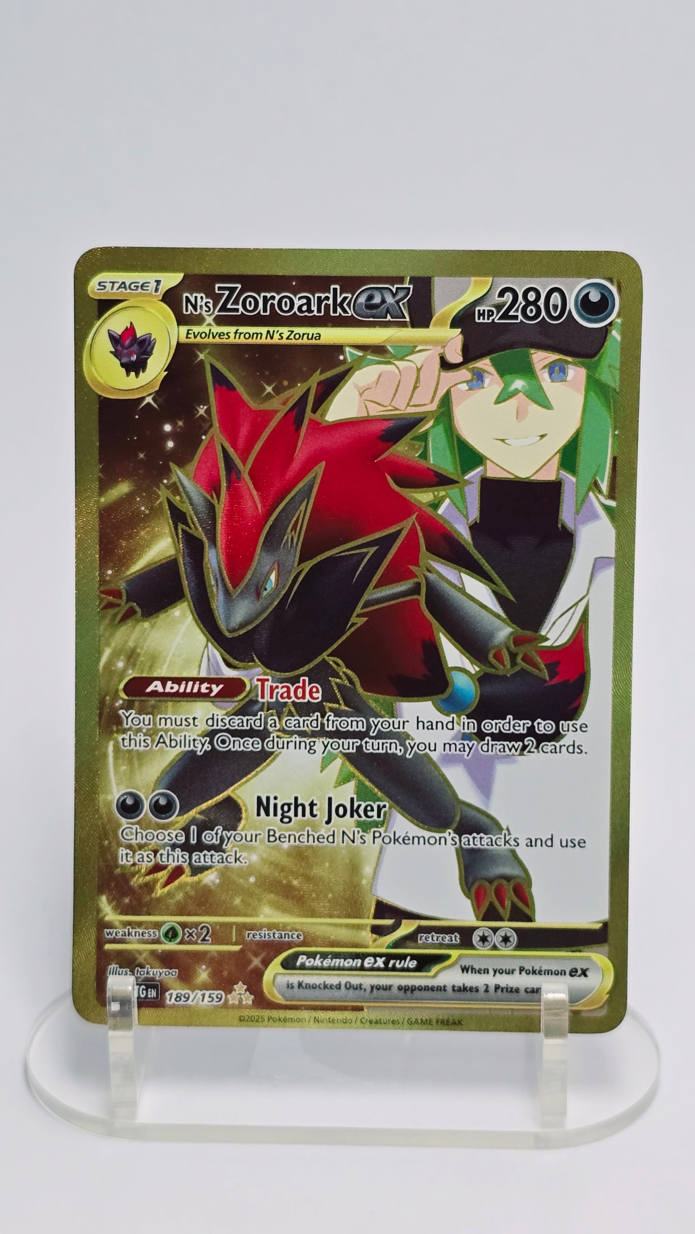 N's Zoroark ex - Journey Together - HR 189/159 - English