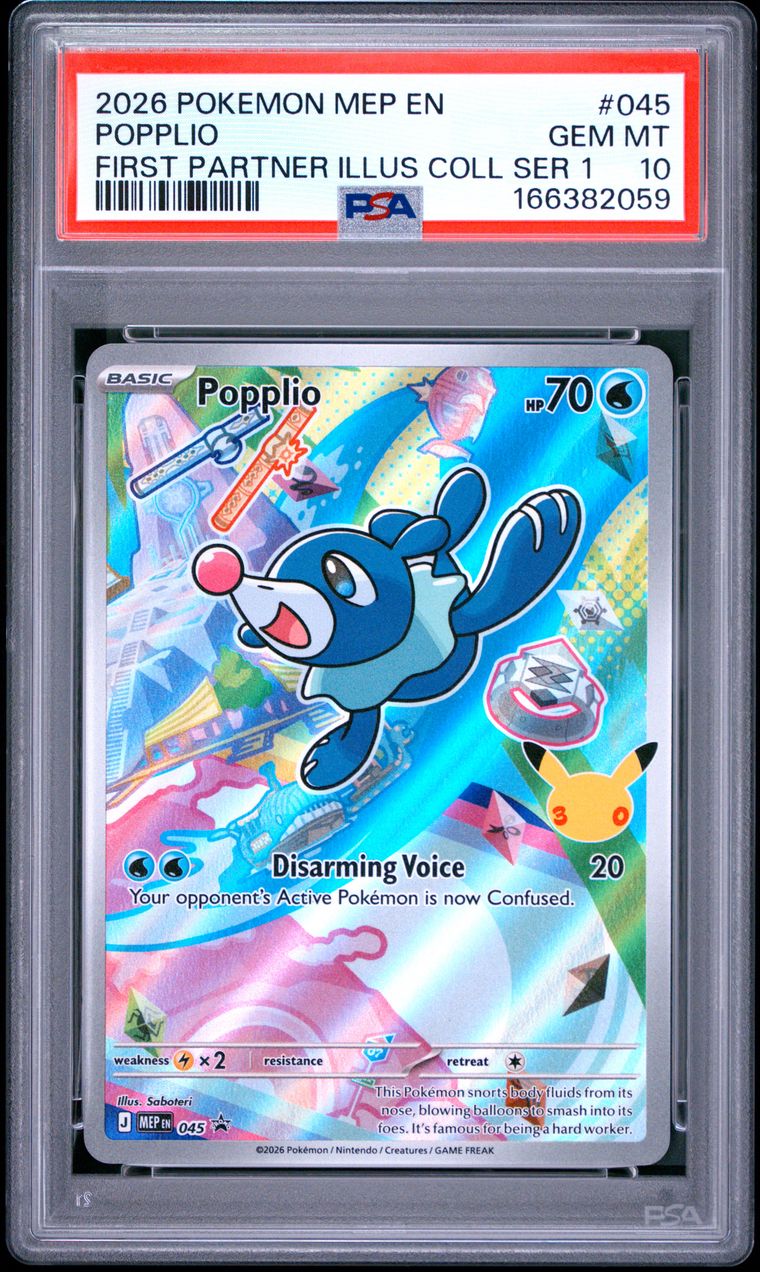 PSA 10 Popplio Mega Evolution Promos Promo 045