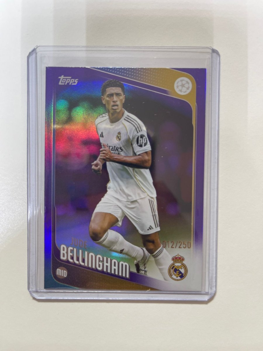 Jude Bellingham - 2025 - 26 Topps Flagship UCC Purple Foil /250 by Card Market Ahuy on MYNTED